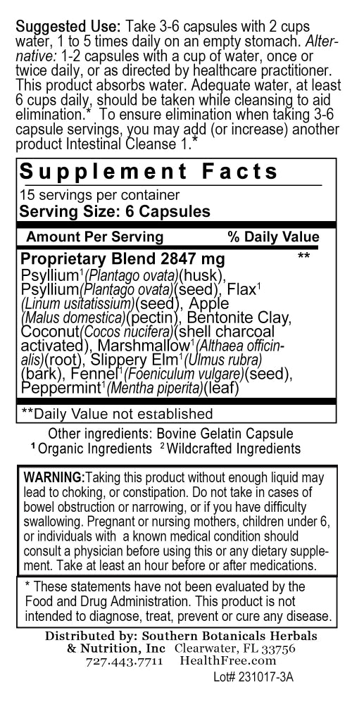 Intestinal Cleanse 2 Detoxifying Capsules - 90 count